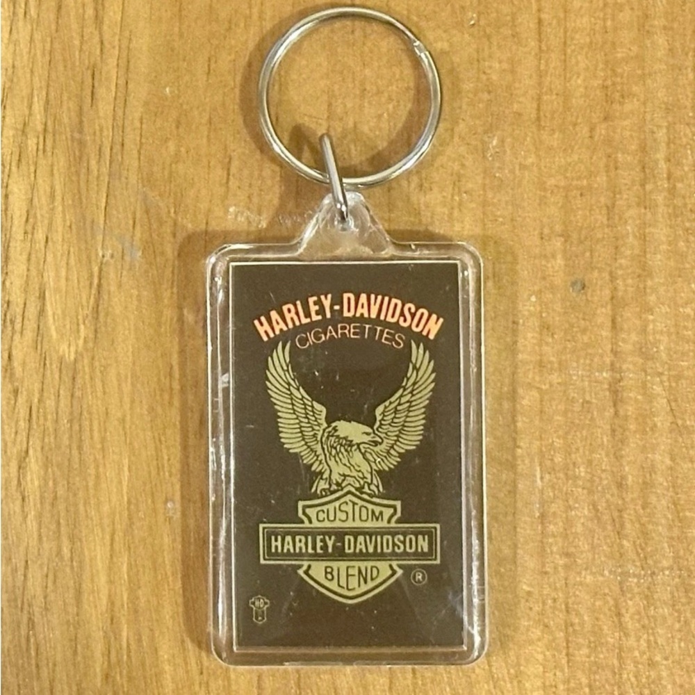 Vintage Harley-Davidson Keychain with Eagle Design